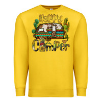 Lemon happy camper caravan and gnome Premium Sweatshirt - BarkalooDesign
