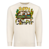 Sandshell happy camper caravan and gnome Premium Sweatshirt - BarkalooDesign