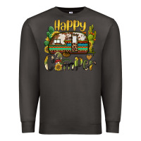 Smoke happy camper caravan and gnome Premium Sweatshirt - BarkalooDesign