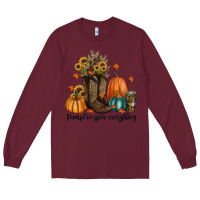 Burgundy pumpkin spice everything Long Sleeve Tee - RanaPortraitStore