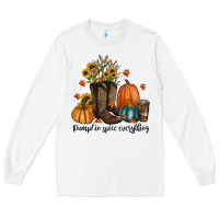 White pumpkin spice everything Long Sleeve Tee - RanaPortraitStore