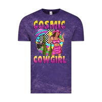 Cloud Purple cosmic cowgirl Vintage Tee - texasbilliewilder