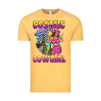 Vintage Mustard cosmic cowgirl Vintage Tee - texasbilliewilder