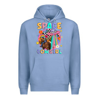 Colony Blue space cowgirl Premium Hoodie - MaliasSmallBusiness