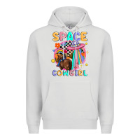 Dove Grey space cowgirl Premium Hoodie - MaliasSmallBusiness