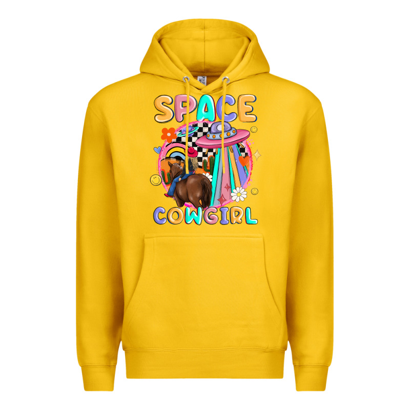 Space Cowgirl Premium Hoodie by MaliasSmallBusiness | Teevron