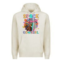 Oatmeal Heather space cowgirl Premium Hoodie - MaliasSmallBusiness