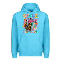 Ocean Blue space cowgirl Premium Hoodie - MaliasSmallBusiness