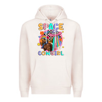 Pale Pink space cowgirl Premium Hoodie - MaliasSmallBusiness