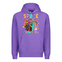 Purple space cowgirl Premium Hoodie - MaliasSmallBusiness