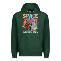 Sports Green space cowgirl Premium Hoodie - MaliasSmallBusiness