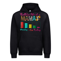 Black Battery Life Of A Mama Urban Hoodie - BundleAndBundleShop
