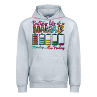 Heather Grey Battery Life Of A Mama Urban Hoodie - BundleAndBundleShop