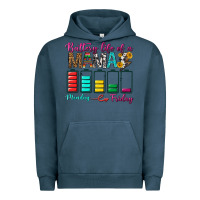 Pigment Midnight Navy Battery Life Of A Mama Urban Hoodie - BundleAndBundleShop