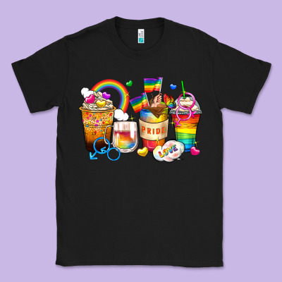 Pride Coffee Cups Classic Tee Designed By Zillion Design Studio