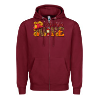 Burgundy firefighter wife with hat sunflowers Zipper Hoodie - HRA Design Shop