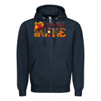 Navy firefighter wife with hat sunflowers Zipper Hoodie - HRA Design Shop
