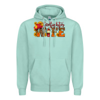 Seafoam firefighter wife with hat sunflowers Zipper Hoodie - HRA Design Shop