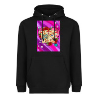 Black playing cards with pearls and glitter air Heavyweight Hoodie - AdoDesignShop