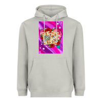 Moon Dust playing cards with pearls and glitter air Heavyweight Hoodie - AdoDesignShop