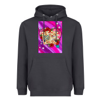 Smoke playing cards with pearls and glitter air Heavyweight Hoodie - AdoDesignShop