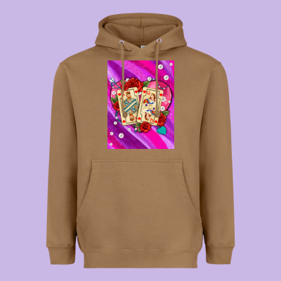 Playing Cards With Pearls And Glitter Air Heavyweight Hoodie Designed By Adodesignshop