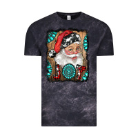 Cloud Black Santa Claus Joy Vintage Tee - RanaPortraitStore