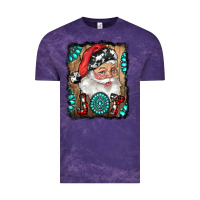 Cloud Purple Santa Claus Joy Vintage Tee - RanaPortraitStore