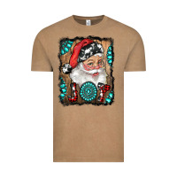 Vintage Coffee Santa Claus Joy Vintage Tee - RanaPortraitStore