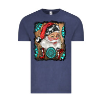 Vintage Denim Santa Claus Joy Vintage Tee - RanaPortraitStore