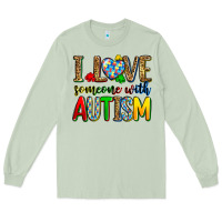 Matcha i love someone with autism Long Sleeve Tee - Zillion Design Studio