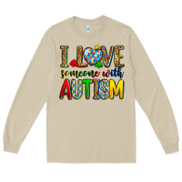 Mushroom i love someone with autism Long Sleeve Tee - Zillion Design Studio
