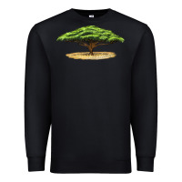 Black acacia tree Premium Sweatshirt - LillyAllenDesigns