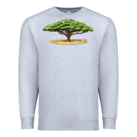 Heather Grey acacia tree Premium Sweatshirt - LillyAllenDesigns