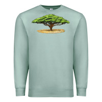 Seafoam acacia tree Premium Sweatshirt - LillyAllenDesigns