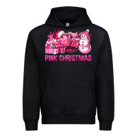 Black Pink Christmas Truck Urban Hoodie - BundleAndBundleShop