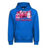 Cobalt Pink Christmas Truck Urban Hoodie - BundleAndBundleShop
