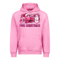 Fuchsia Pink Pink Christmas Truck Urban Hoodie - BundleAndBundleShop