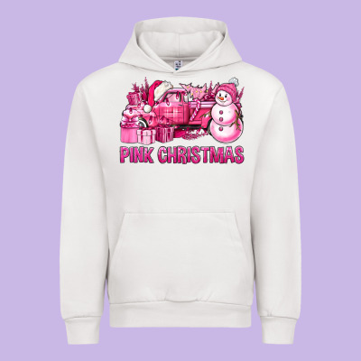 Pink Christmas Truck Urban Hoodie Designed By Bundleandbundleshop
