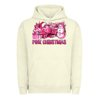 Pigment Pistachio Pink Christmas Truck Urban Hoodie - BundleAndBundleShop