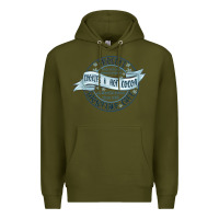 Army Green frostys snowflake cafe Premium Hoodie - MaliasSmallBusiness