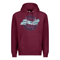 Burgundy frostys snowflake cafe Premium Hoodie - MaliasSmallBusiness