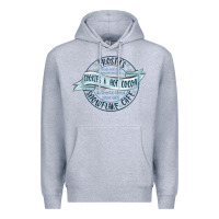 Heather Grey frostys snowflake cafe Premium Hoodie - MaliasSmallBusiness