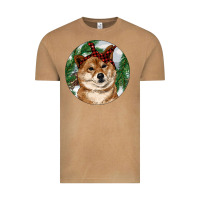 Vintage Camel Shiba Inu Christmas Vintage Tee - RanaPortraitStore