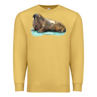 Antique Gold Walrus Premium Sweatshirt - LillyAllenDesigns