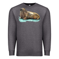 Charcoal Heather Walrus Premium Sweatshirt - LillyAllenDesigns