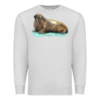Dove Grey Walrus Premium Sweatshirt - LillyAllenDesigns