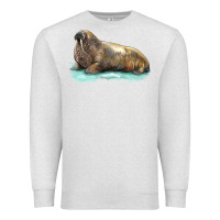 Oatmeal Heather Walrus Premium Sweatshirt - LillyAllenDesigns