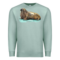 Seafoam Walrus Premium Sweatshirt - LillyAllenDesigns