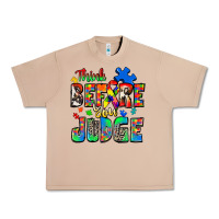 Burro think before you judge autism Urban Heavy Tee - Zillion Design Studio